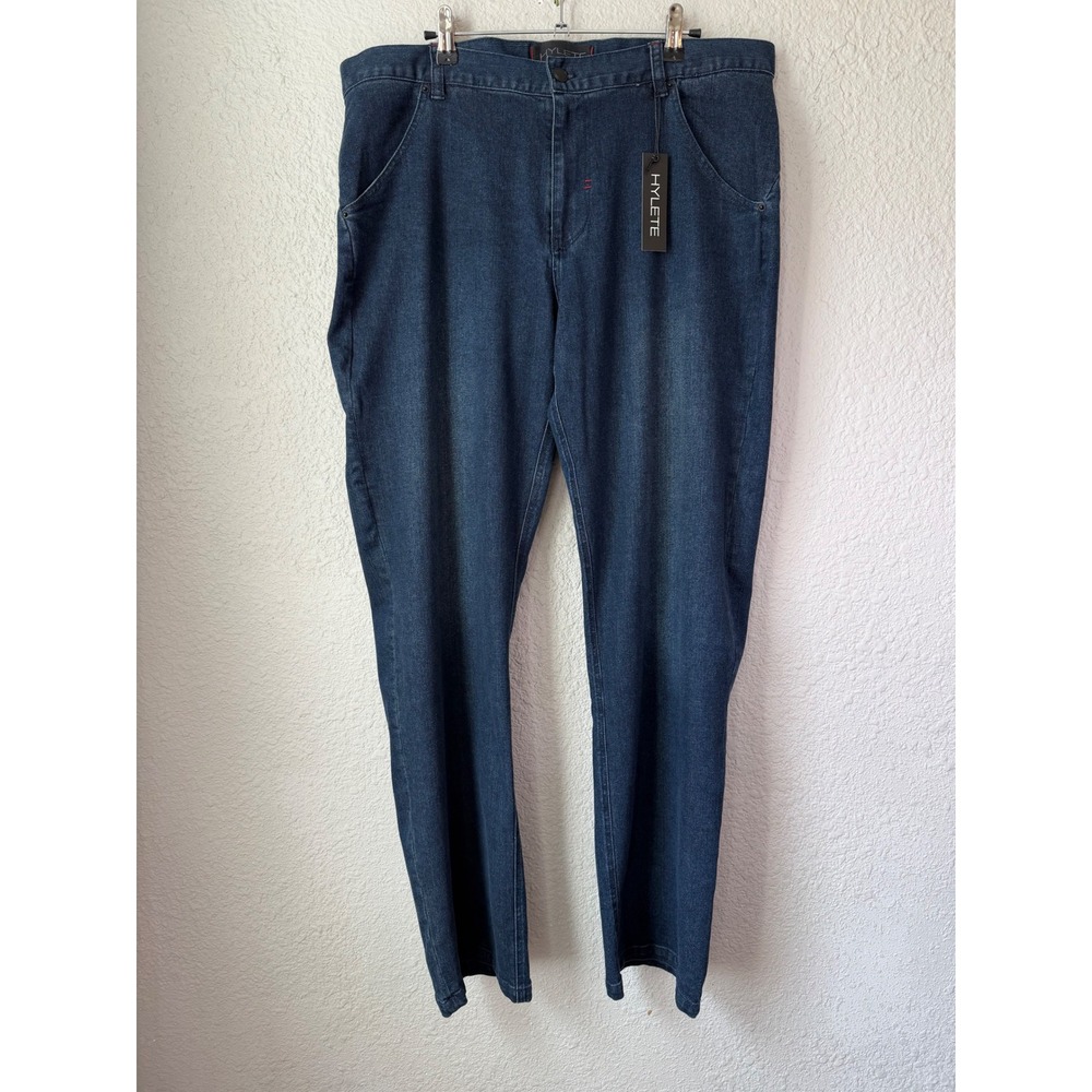 NWT Hylete Mens Optic II Performance Denim Jeans 34x32‎ Dark Wash Stretch